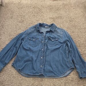 GAP Classic Blue Denim Shirt